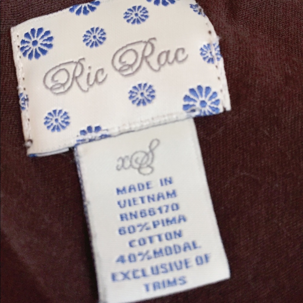 Anthropologie Brown Ric Rac Top - Picture 2 of 4